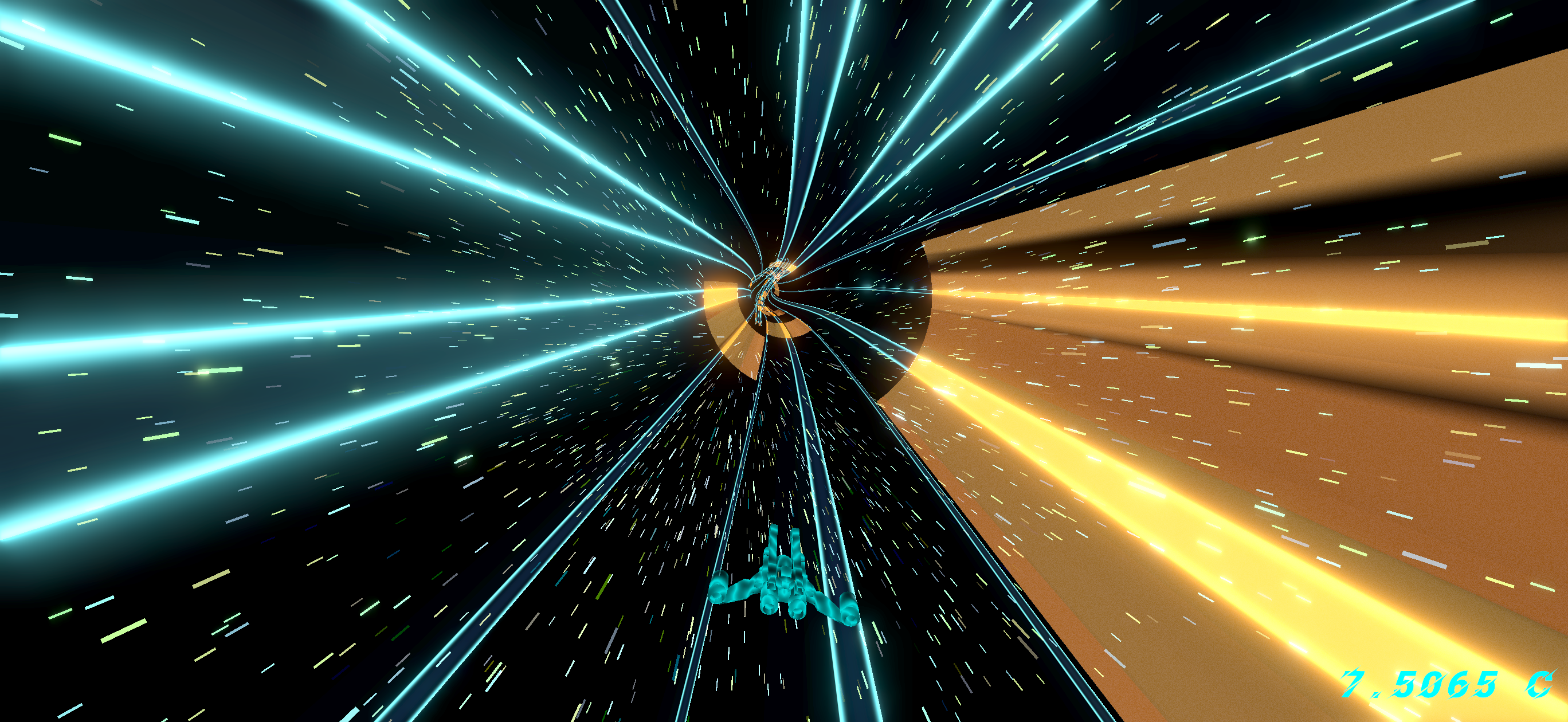 Tight hazard dodge in Wormhole: Drift